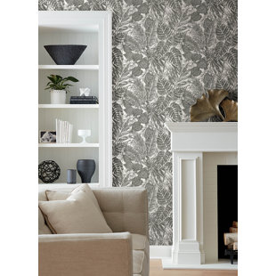 SCOTT LIVING HOME Brentwood Palm Leaves Wallpaper