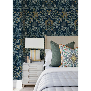 SCOTT LIVING HOME Getty Jungle Damask Wallpaper