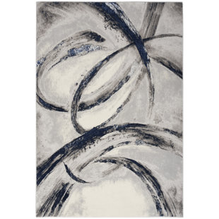 INSPIRE ME! HOME DÉCOR Brushstrokes Abstract Rug