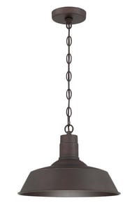 SIGNATURE HARDWARE Wetherburn 1 - Light Dark Bronze Dome Pendant