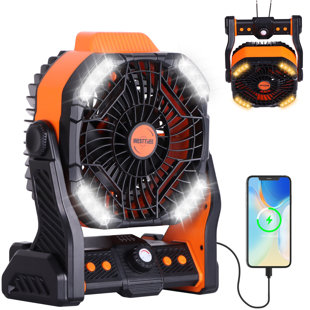 AVV 20000mah Camping Fan with Super Bright Led Lantern, Battery Operated Rechargeable Portable Fan