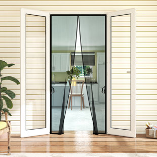 Luxdecor Magnetic Polyester Fiber Screen Door - Fits Door Size 38" x 82" - Screen Size 39" x 83"