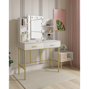 CANORA GREY Schminktisch Ahlivia mit Spiegel