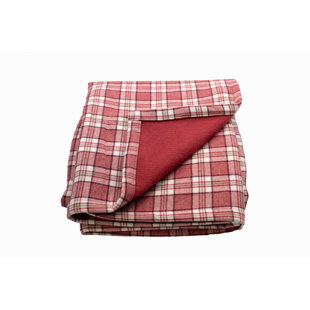 TOISON DOR Amour Wool Flannel Reversible Blanket Medium Weight