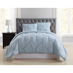 Truly Soft Everyday Pleated 4 Piece Removeable Cover Comforter Set