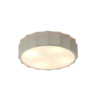 IVY BRONX Fabiano 3 - Light 11.8" Unique/Statement Geometric Flush Mount