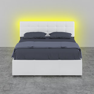 ZTOZZ Upholstered Low Profile Storage Platform Bed