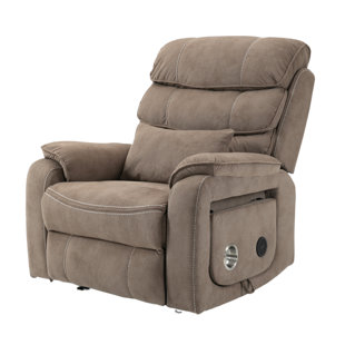 HOKKU DESIGNS Lajuane Lay Flat Recliner in 74.8" Length, Dual Motor Power Lift Chair with Lumbar Pillow, Wireless Phone Charger & Cup Holder