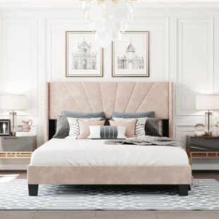 MERCER41 Cecylia Upholstered Standard Bed