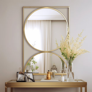 MERCER41 Moninger Metal Rectangle Wall Mirror