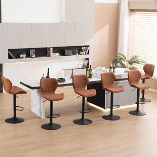 TENTOP® Swivel Adjustable Height Bar Stool (Set of 6)