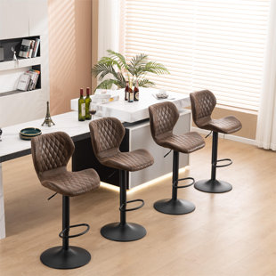 TENTOP® Swivel Adjustable Height Bar Stool (Set of 4)
