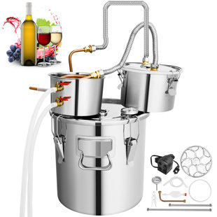 BALCONERA 8 Gallon Wine Alcohol Distiller Moonshine Still Boiler Home DIY