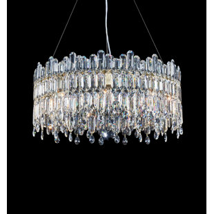 MICHAEL AMINI Royal Crown 9 - Light Dimmable Drum Chandelier