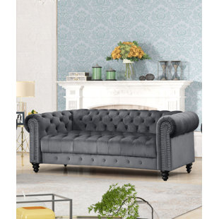 ROSDORF PARK Marvale 89'' Velvet Sofa