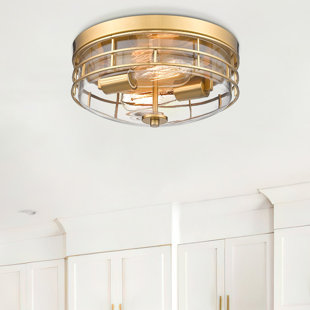 MERCER41 Nadasha Glass Flush Mount