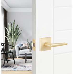 SURE-LOC HARDWARE Basel Passage Door Lever with Square Rosette