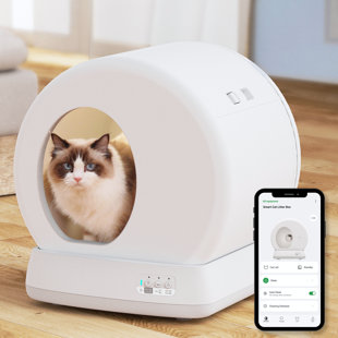 THE REFINED FELINE UBPET Pro Automatic, Self-Cleaning Litter Box with App & Camera for Multiple Cats