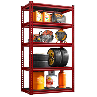 REBRILLIANT Manolito 72'' H Garage Shelving Unit Storage Shelf for Basement/Kitchen Houseware