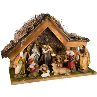 KURT ADLER 11 Piece Nativity Set