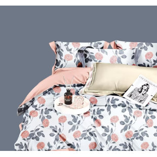 SAY YES BEDDING Cotton Twill Floral Comforter Set