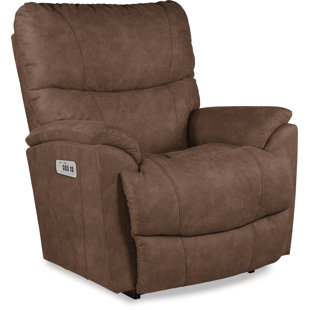 LA-Z-BOY Trouper Power Rocking Recliner with Power Headres, Memory Foam Cushion, and iClean Fabric