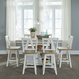 LIBERTY FURNITURE Lindsey Farm 7 Piece Gathering Table Set