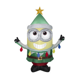 GEMMY INDUSTRIES Gemmy Christmas Airblown Dave as Elf
