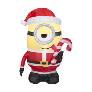 GEMMY INDUSTRIES Gemmy Christmas Minion Stuart Licking Candy Cane