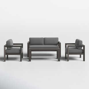 JOSS & MAIN Greyson 4 Piece Sofa Seating Group