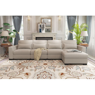 LONKWA 5 - Piece Slipcovered Sectional
