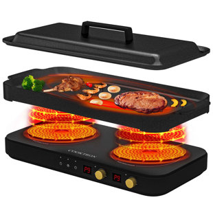 F2C Global Limited Black Electric 2 Burner Cooktop