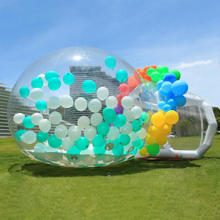 TOBEBEGO 10FT Commercial Grade Bubble Balloon House Bubble Tent for Party Balloons Decorations