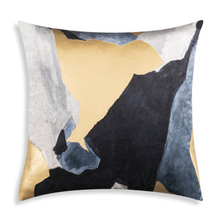 CLOUD9 DESIGN Raya Abstract Velvet Throw Pillow