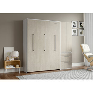 LIVINGCHY WORLD Designer Murphy Bed with Storage