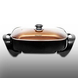 Caynel Professional 16” Copper Non-stick Electric Skillet Jumbo