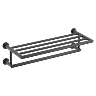 Moen Greenfield Wall Mounted Towel Bar with Storage Shelf