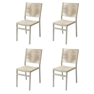 SOURCE FURNITURE Fiji Outdoor Stacking Dining Side Chair (Set of 4)