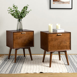 KARAT HOME INC Anita 2 Drawer Bedside Table (Set of 2)