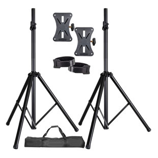 5 Core Speaker Stand Tripod Tall Adjustable Heavy Duty DJ Light Floor Stands 35mm PA Pole Mount