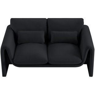 MERIDIAN FURNITURE USA 64'' Velvet Loveseat