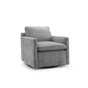 ABBYSON HOME JOJO Fletcher Luxe Feather and Down Swivel Chair