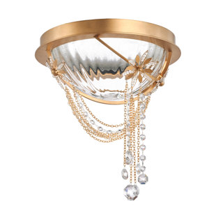 SCHONBEK FOREVER Revere Glass LED Flush Mount