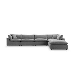 ABBYSON HOME Luxe Stain-Resistant 6Pc L-Shaped Sectional