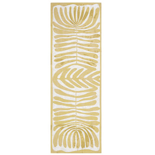 TOWN & COUNTRY LIVING TOWN & COUNTRY LUXE Livie Matisse Cut-Out Everwash Washable Non-Slip Backing Kitchen Runner