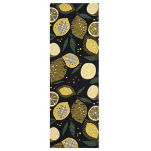 TOWN & COUNTRY Living Livie Fresh Lemon Everwash Washable Non-Slip Backing Kitchen Runner Rug