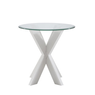 MILLWOOD PINES Chestang Glass End Table