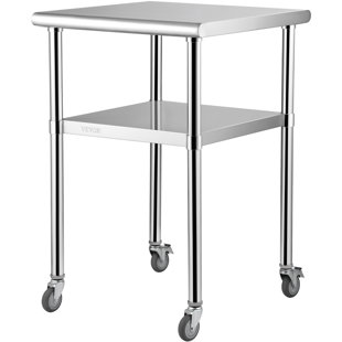 Vevor 24" W x 24" L Stainless Steel Work Table