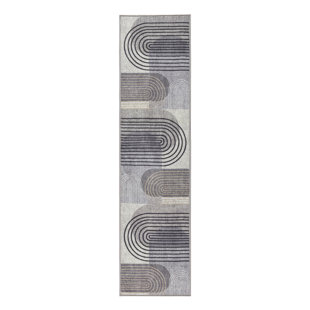 TOWN & COUNTRY LIVING TOWN & COUNTRY EVERYDAY Avani Everwash Non-Slip Backing Area Rug Gray /Blue