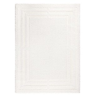 TOWN & COUNTRY LIVING TOWN & COUNTRY EVERYDAY Cloud Shag Area Rug Ivory